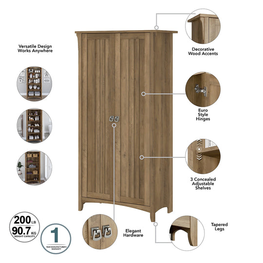 Salinas Bathroom Storage Cabinet with Doors by