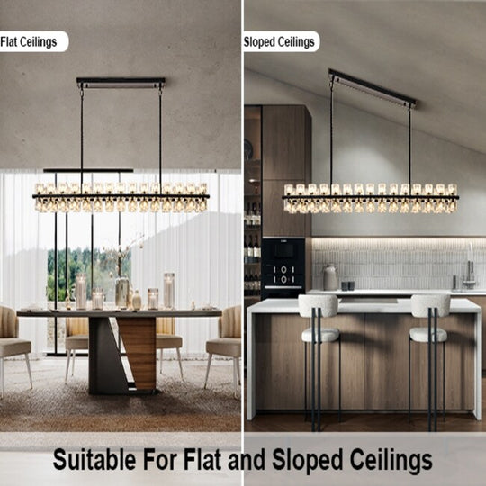 Wagon Wheel Chandelier with Crystal Shade