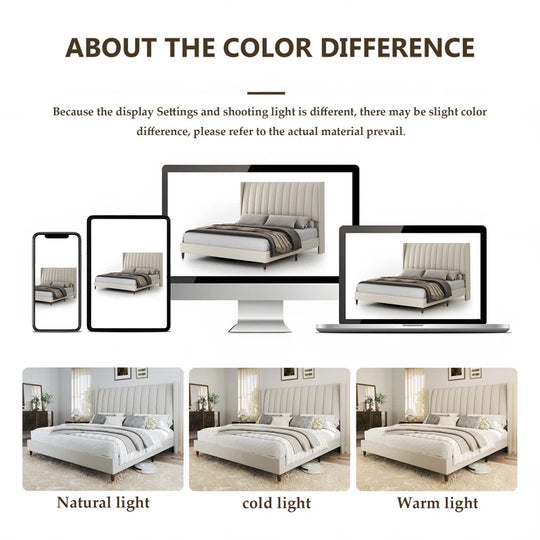 Beauviore Upholstered Platform Bed