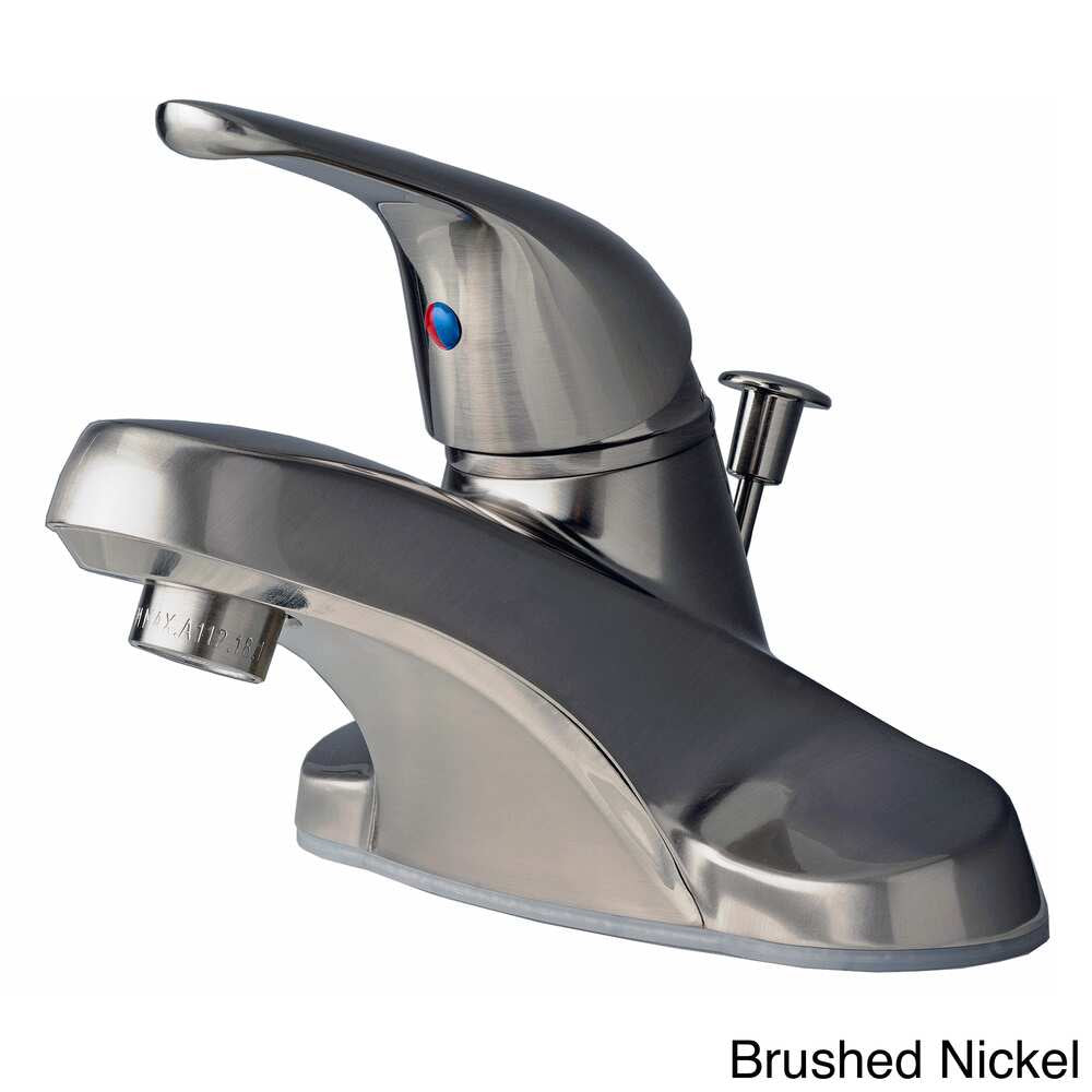 Classic Single Handle Centerset Lavatory Faucet with Pop-Up Drain Assembly