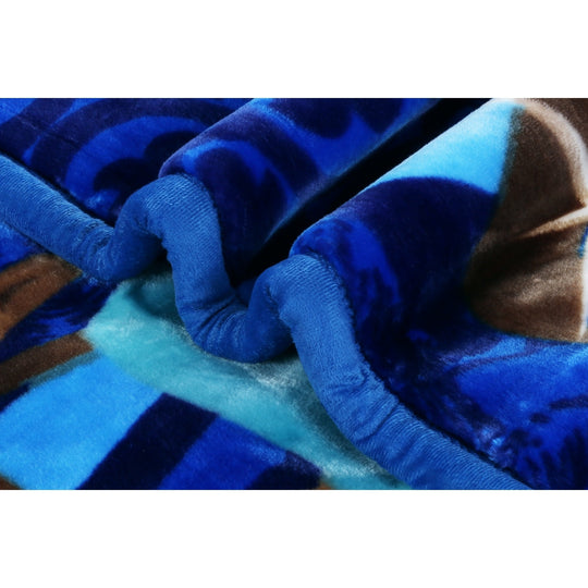 Empyrean Velvet 2 Ply Heavy Reversible Printed Raschel Blanket