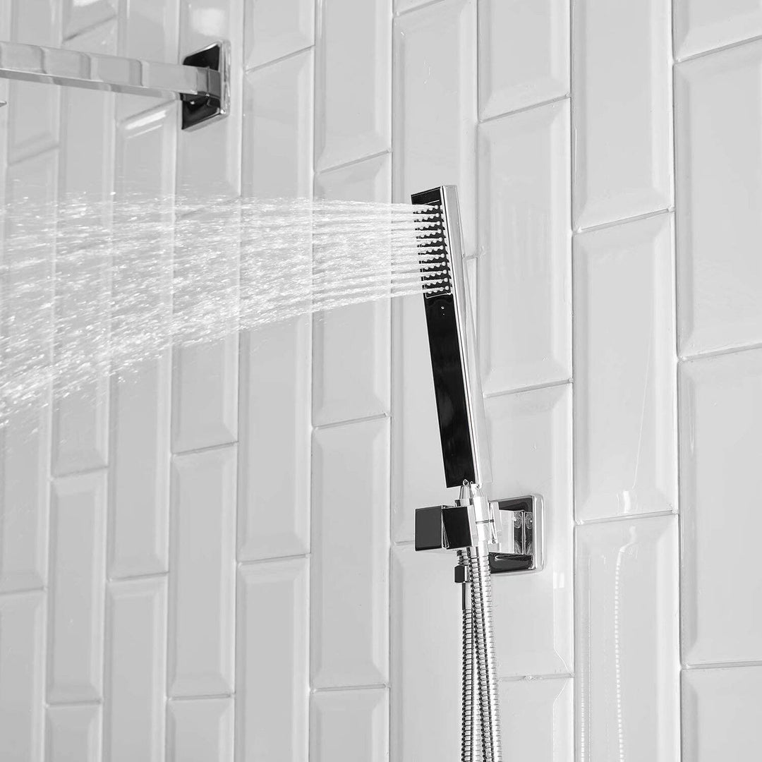 Rain Shower Faucet System Head Oil Rubbed Bronze with 10 Inch