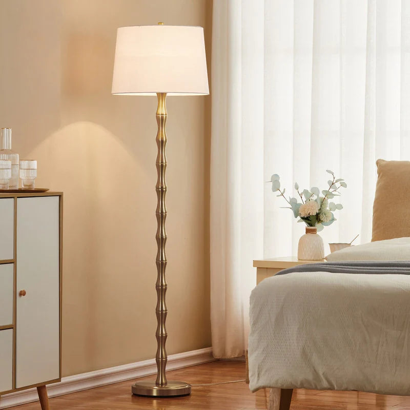 61'' Floor Lamp with Fabric Drum Shade
