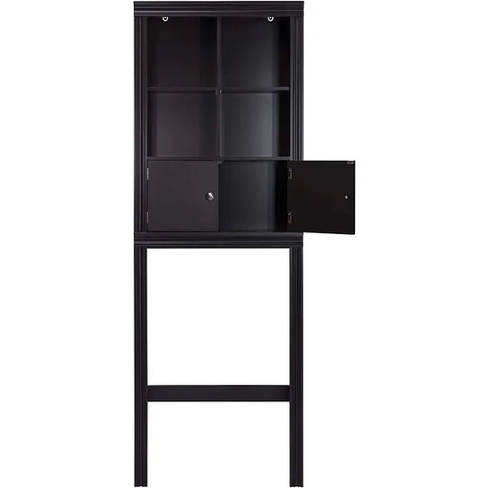 Spirich Home Bathroom Shelf over the Toilet with 4 Cubbies, Bathroom Cabinet Organizer over Toilet, Space Saver Cabinet Storage