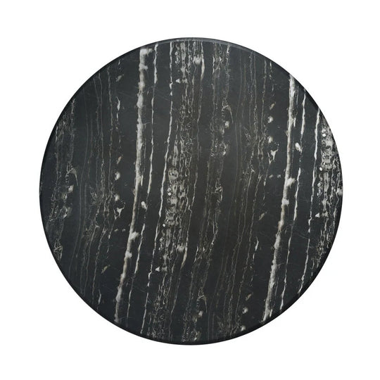 Maddox Single round Coffee Table Stone Marble Effect