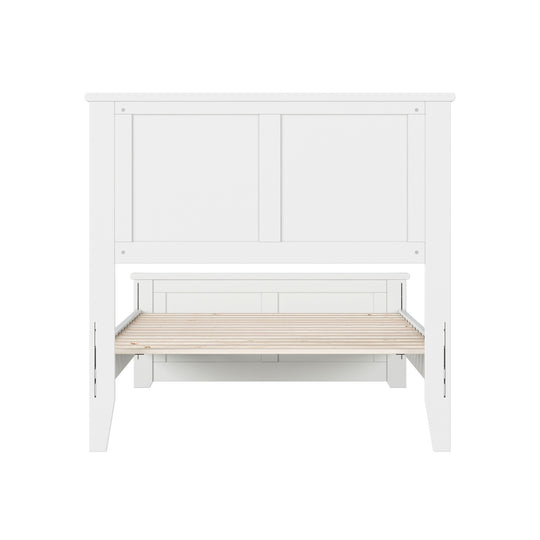 Charlotte Solid Wood Low Profile Platform Bed with Matching Footboard