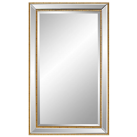 24 X 40 In. Gold Rectangular Mirror - 24" W X 40" H X 1" D