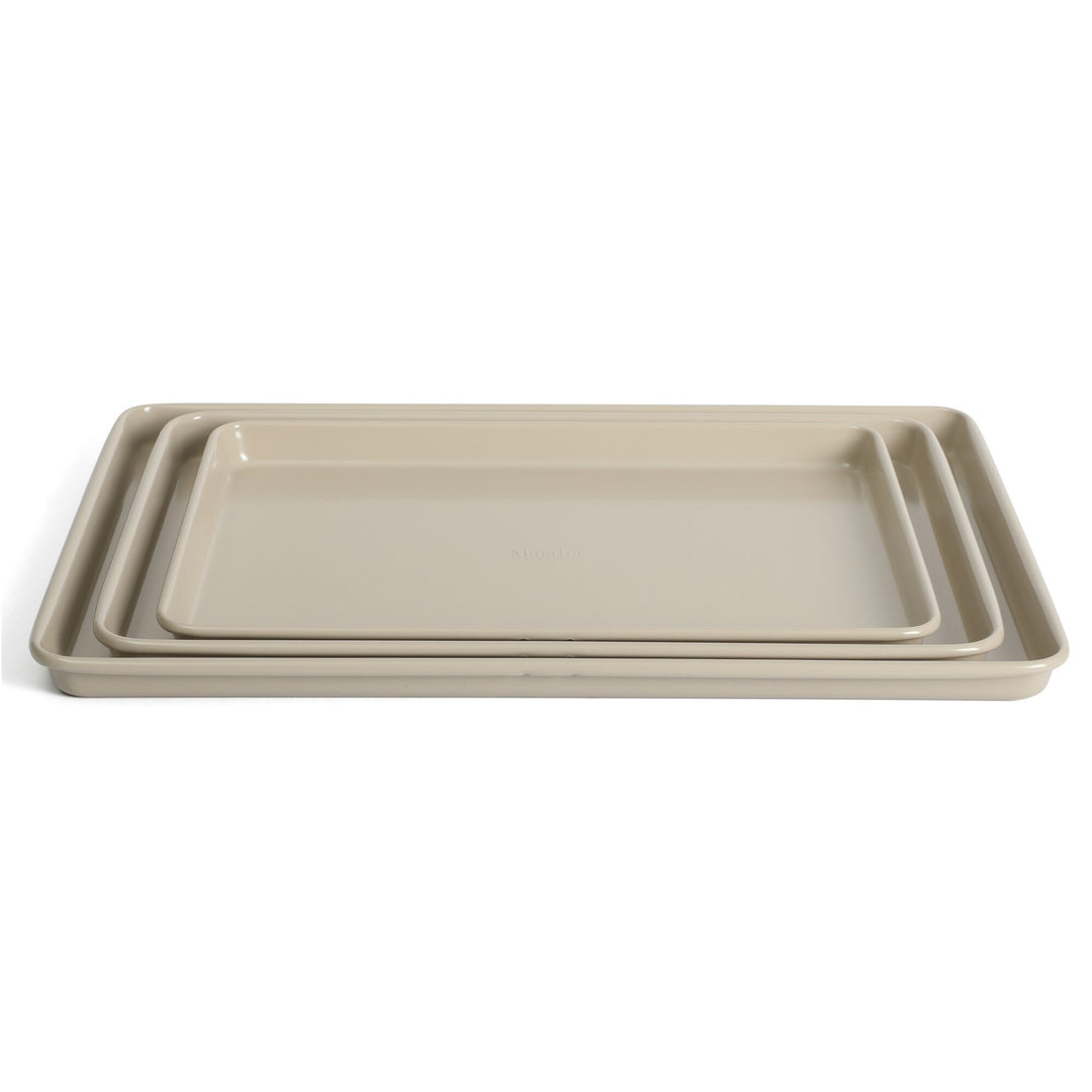 Gallen 10 Piece Baking Pans Ceramic PFA Free Non Toxic Non Stick Bakeware Set