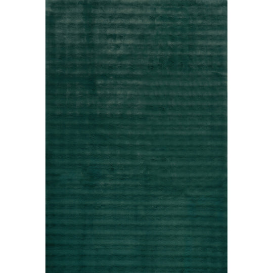 Jeni Solid Plush Machine Washable Area Rug