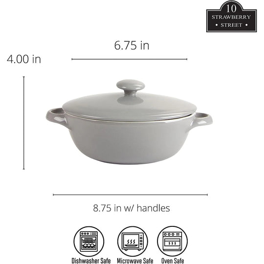 Sienna Covered Casserole 10" and 7" Bakeware Set
