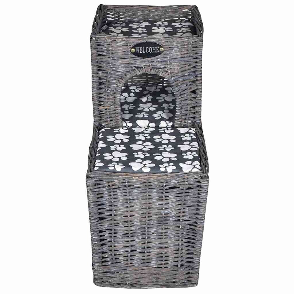 Willow Cat Tree Pet House/Bed/Castle/Scratching Post with Cushion - 21.7" X 10.6" X 20.9"