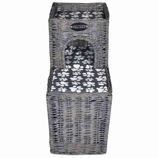 Willow Cat Tree Pet House/Bed/Castle/Scratching Post with Cushion - 21.7" X 10.6" X 20.9"