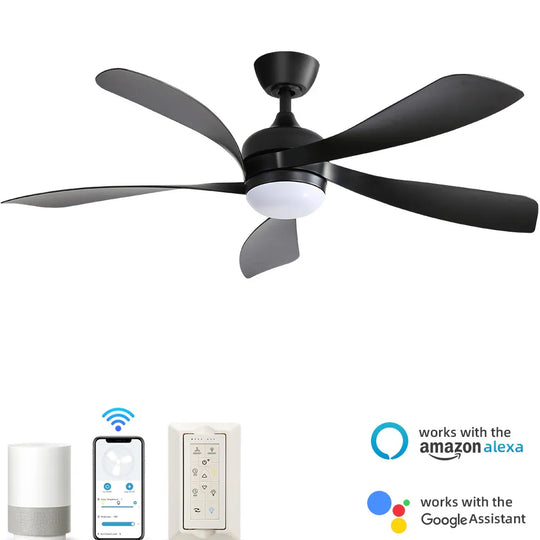 Sofucor 45/52 Inch Ceiling Fan with Remote & Lights Quiet DC Motor 5 Blade High CFM Modern Fan