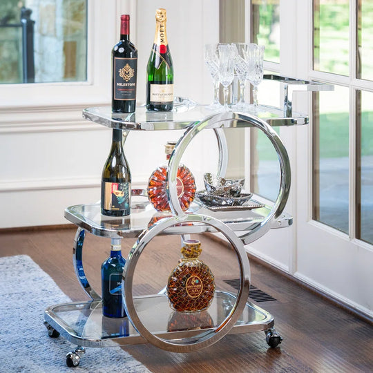 Antu 3-Tier Mobile Home Service Bar Cart