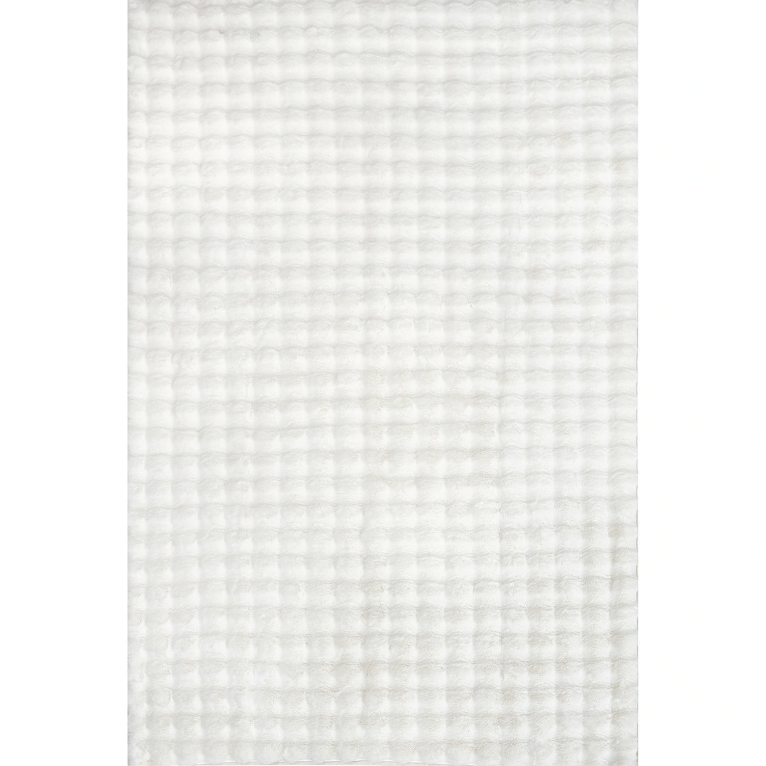 Jeni Solid Plush Machine Washable Area Rug