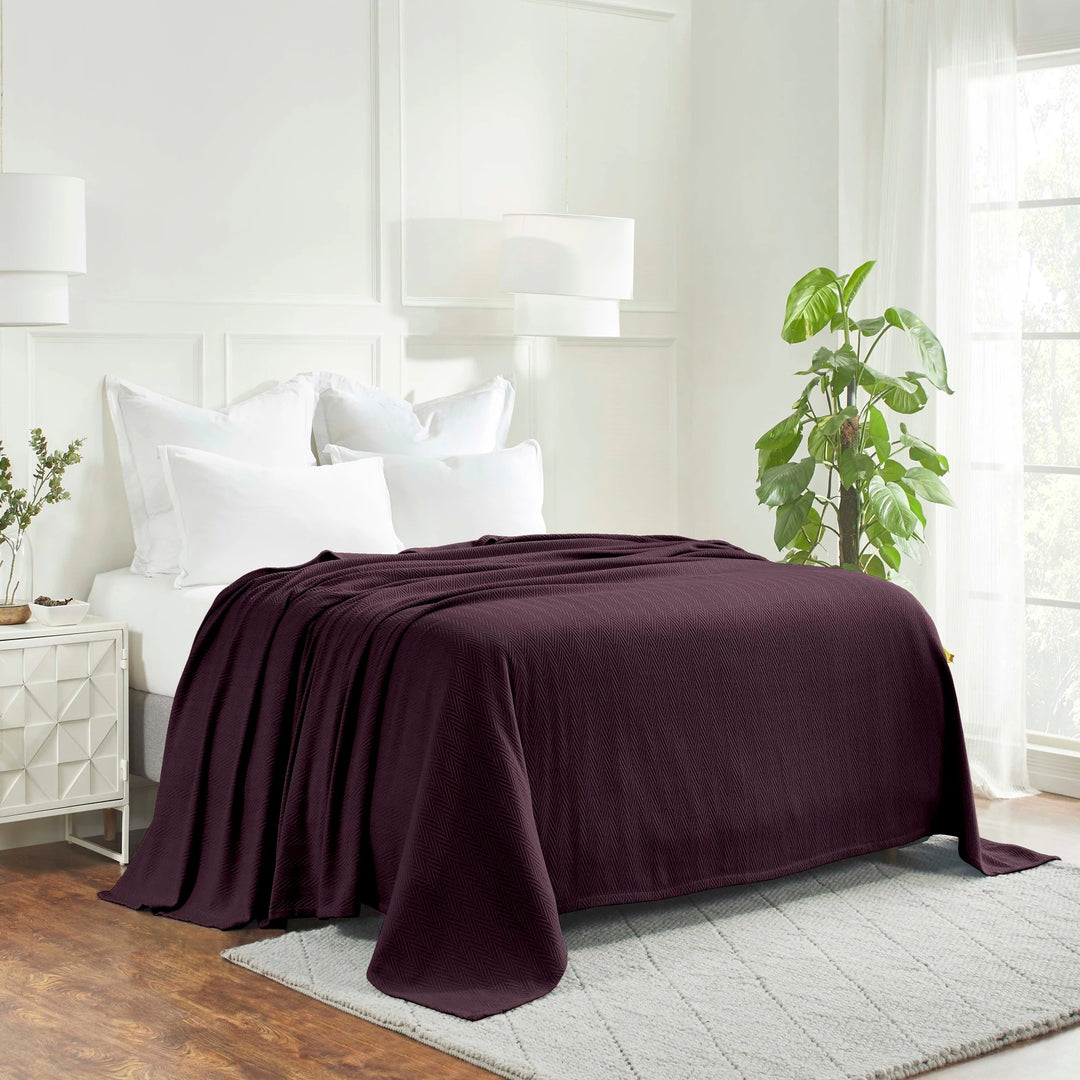 Metro Zig-Zag Chevron All-Season Bedding Cotton Blanket