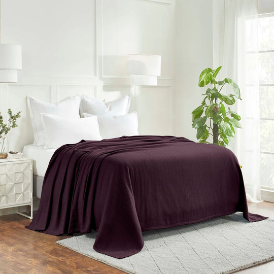 Metro Zig-Zag Chevron All-Season Bedding Cotton Blanket