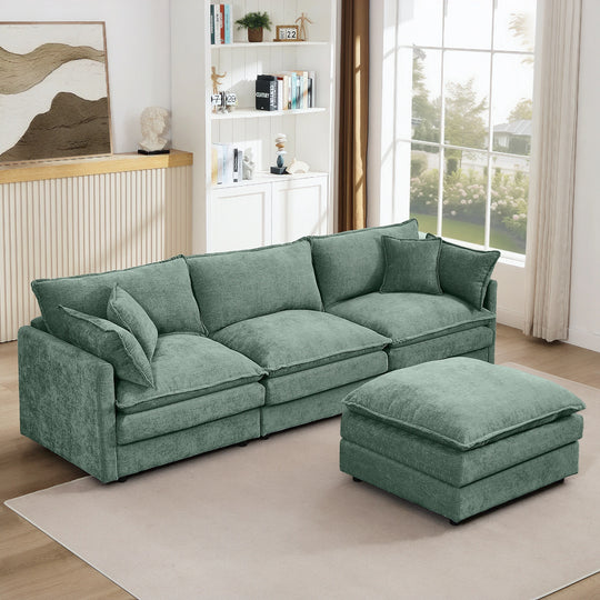 Modular Sectional Sofa, 102 Inch L Shaped Couch Set for Living Room