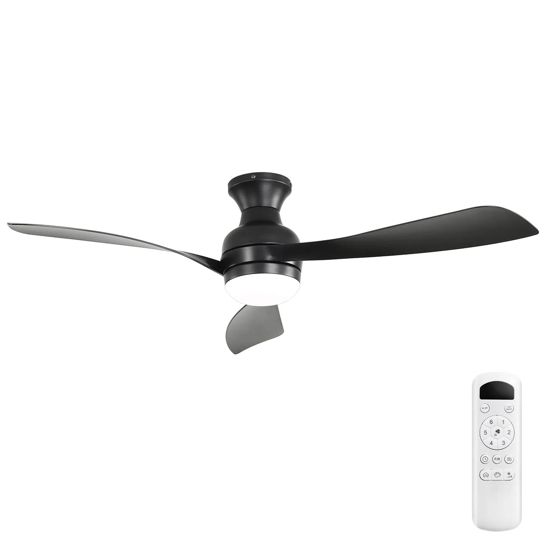 Sofucor 52/60 Inch Ceiling Fan with Integrated LED Light and Remote Control Quiet DC Motor