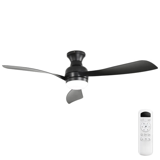Sofucor 52/60 Inch Ceiling Fan with Integrated LED Light and Remote Control Quiet DC Motor