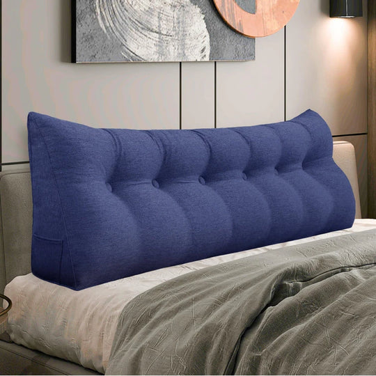 Bed Rest Wedge Reading Pillow Headboard Back Support Cushion
