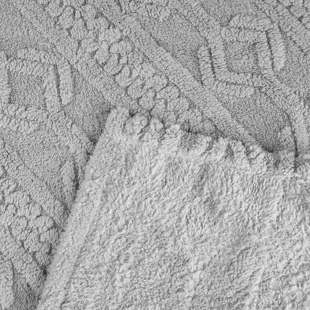 Arctic Boho Jacquard Plush Fluffy Fleece Blanket