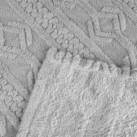 Arctic Boho Jacquard Plush Fluffy Fleece Blanket