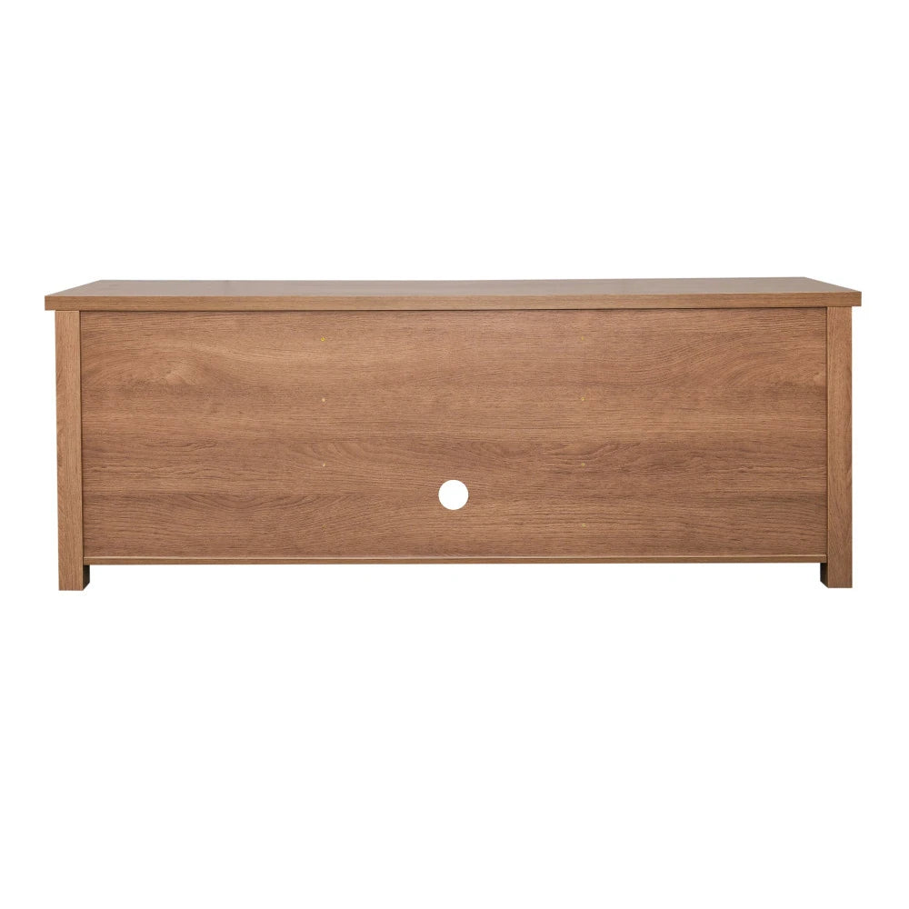Classic TV Stand for up to 80" Tvs-Glass Fronted Doors-Modern Finish - 65"W X 16"D X 23.625"H