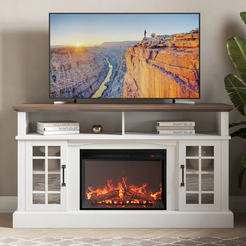 Kehaulani 65" Media Console TV Stands with Electric Fireplace
