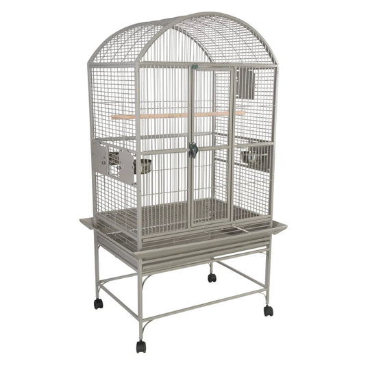 Cleveland 63'' Iron Dome Top Floor Bird Cage with Wheels