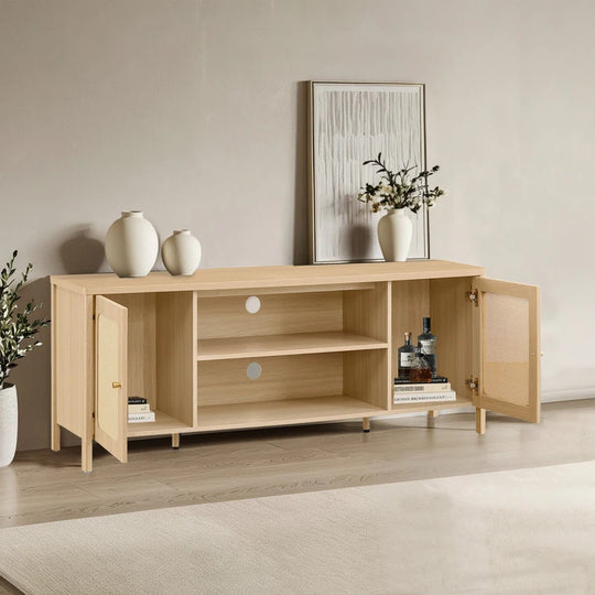 62" Bohemian TV Stand Modern Media Console Entertainment Center