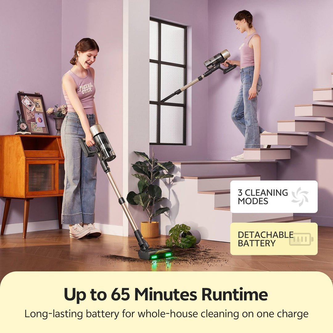 Cordless Vacuum Cleaner Ideal for Carpets and Pet Hair