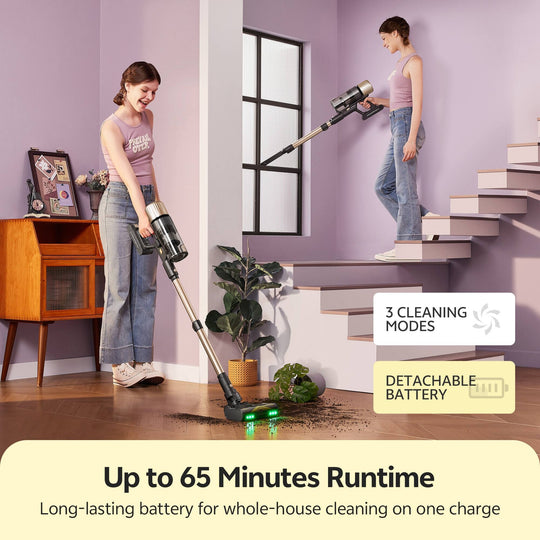 Cordless Vacuum Cleaner Ideal for Carpets and Pet Hair