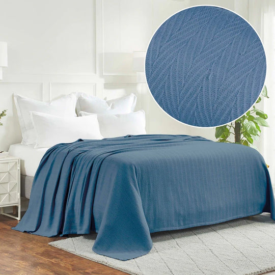 Metro Zig-Zag Chevron All-Season Bedding Cotton Blanket