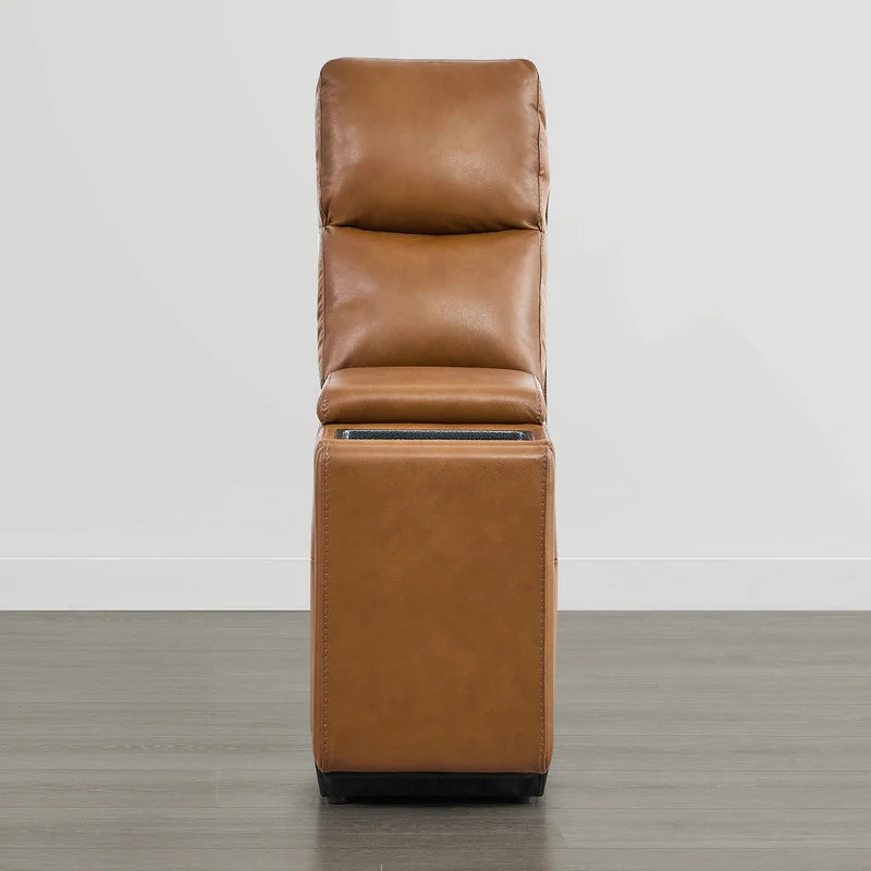Hadlee Genuine Leather Reclining Sofa with Multi-Function Console.