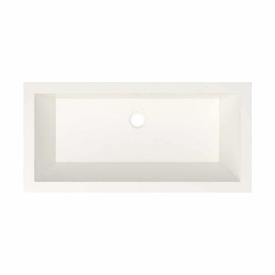 Arcata Nativestone Concrete Undermount Trough Bathroom Sink