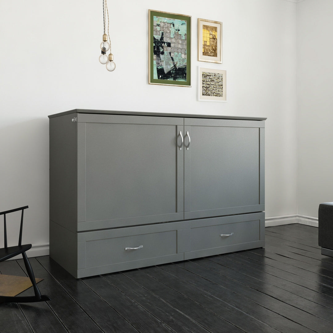 Hamilton Murphy Bed Chest with Mattress and Storage Drawer