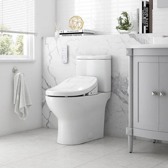 Felix Elongated Electric Bidet Toilet in White