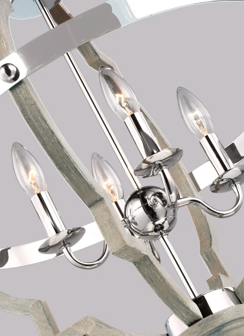 Freemont 4 - Light Dimmable Lantern Geometric Chandelier