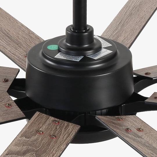 65-Inch Modern Reversible Dimmable Large Ceiling Fan with Light and Remote