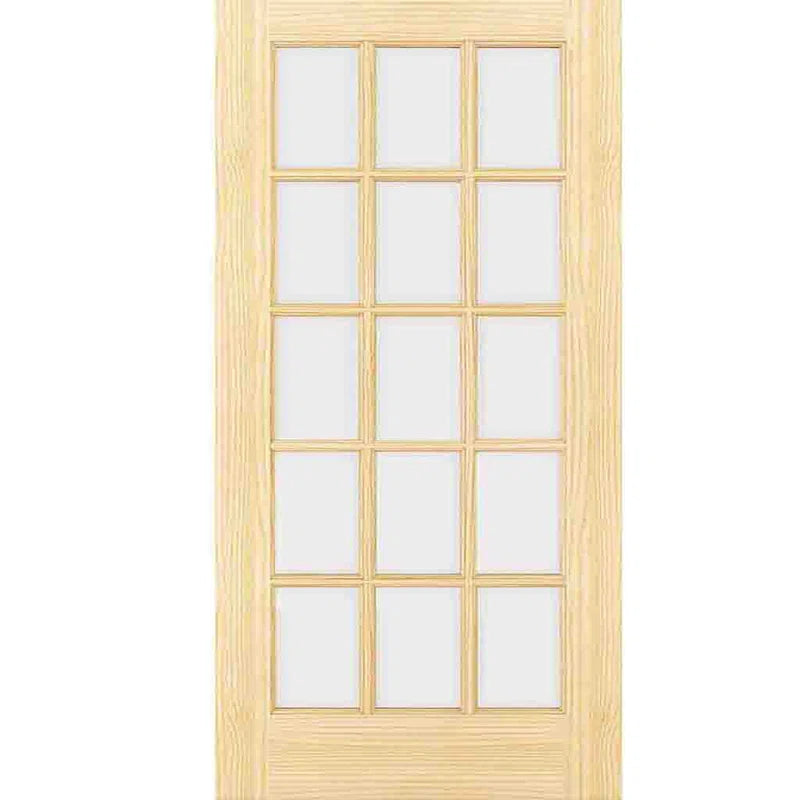 French Door 15-Lite Clear Glass