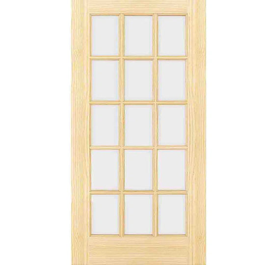 French Door 15-Lite Clear Glass