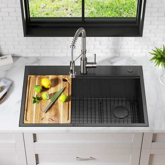 Kore Workstation Drop-In Stainless Steel Kitchen Sink