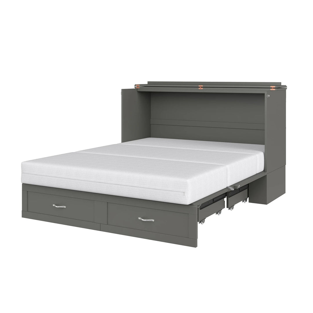 Hamilton Murphy Bed Chest with Mattress and Storage Drawer