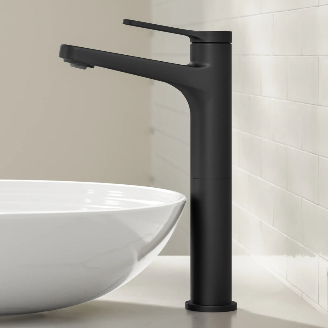 Indy Single Handle Vessel Bathroom Faucet with Pop up Drain
