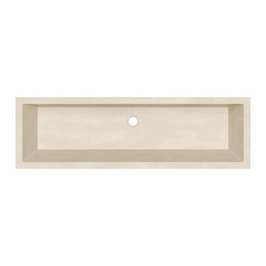 Arcata Nativestone Concrete Undermount Trough Bathroom Sink