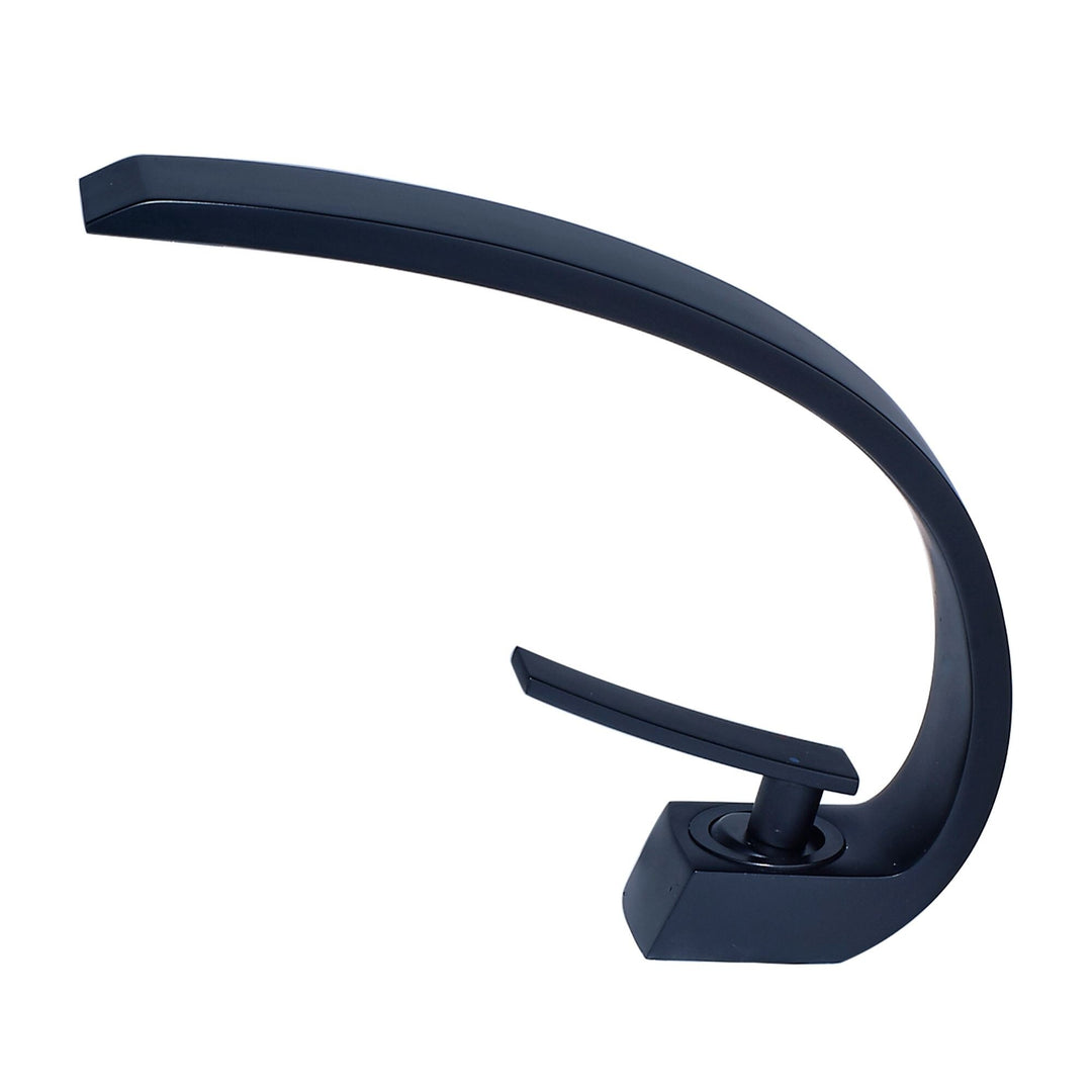 Single Handle Brass Bathroom Faucet in Matte Black