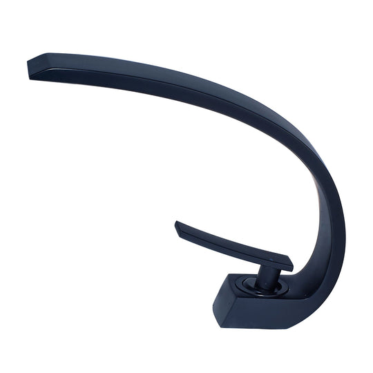 Single Handle Brass Bathroom Faucet in Matte Black