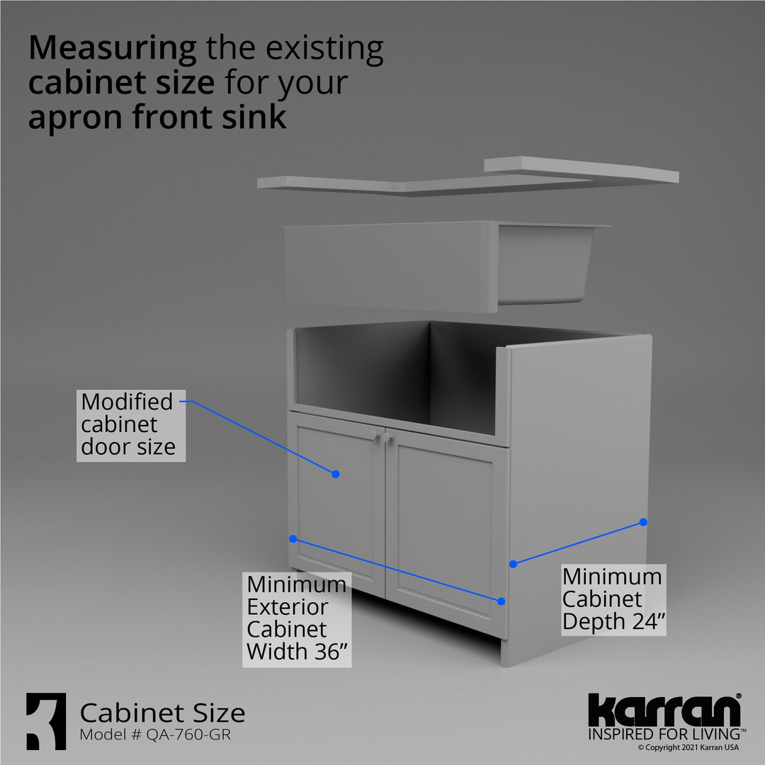 Farmhouse/Apron-Front Quartz Double Bowl Kitchen Sink