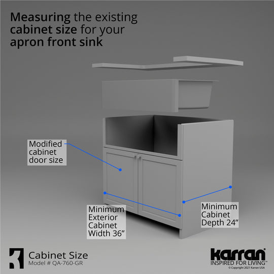 Farmhouse/Apron-Front Quartz Double Bowl Kitchen Sink